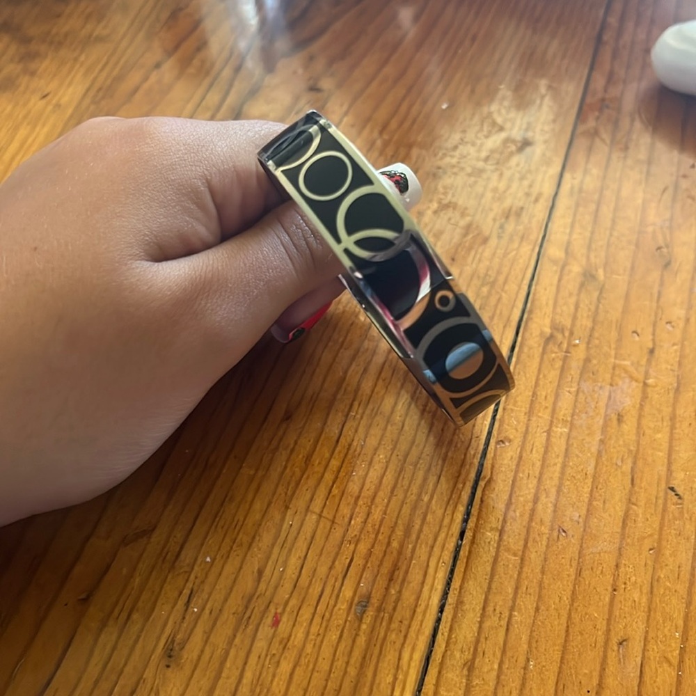 Morellato Bangle Bracelet Black Silver Enamel